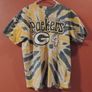 Packers Shirt NFL Anvil 1997 Men X Large Tye Dye Brett Favre Short Sleeve Shirt